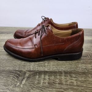 Johnston & Murphy Signature Series Oxford Dress Shoes Men's 9.5 Leather ITALY